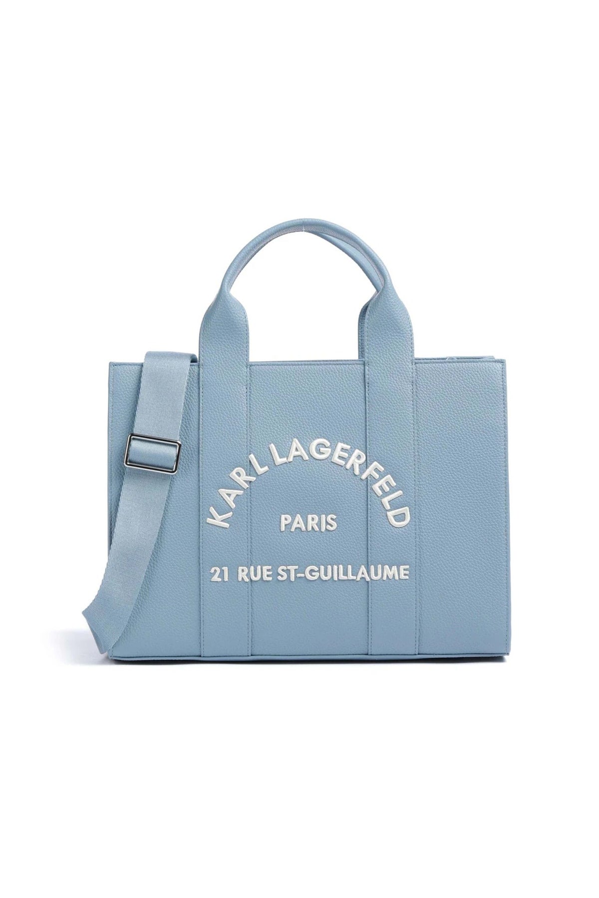 KARL LAGERFELD MD SQUARE TOTE PEB E en color AZUL  (1)