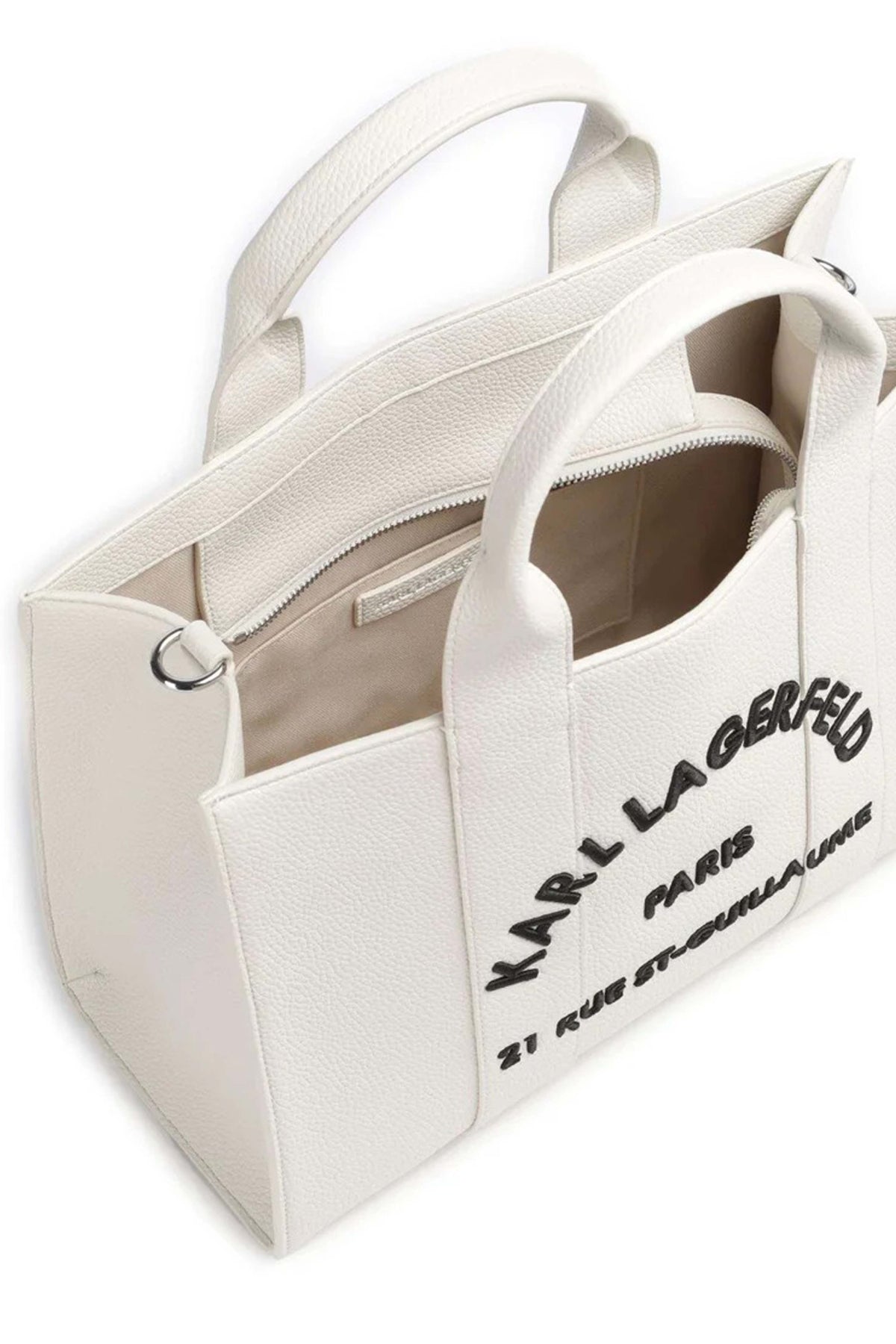 KARL LAGERFELD MD SQUARE TOTE PEB E en color BLANCO  (3)