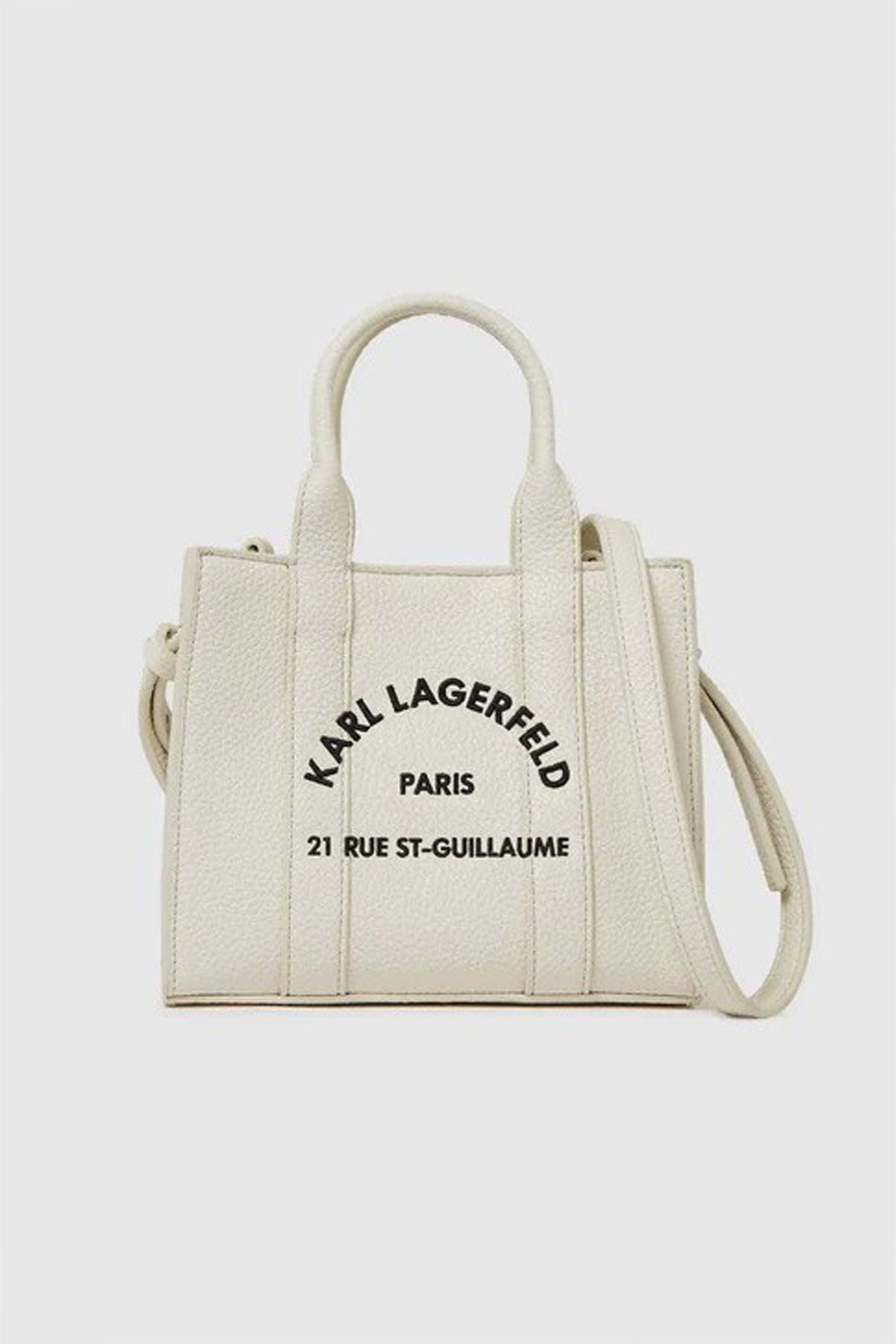KARL LAGERFELD  MN SQUARE TOTE PEB E  en color BLANCO  (3)
