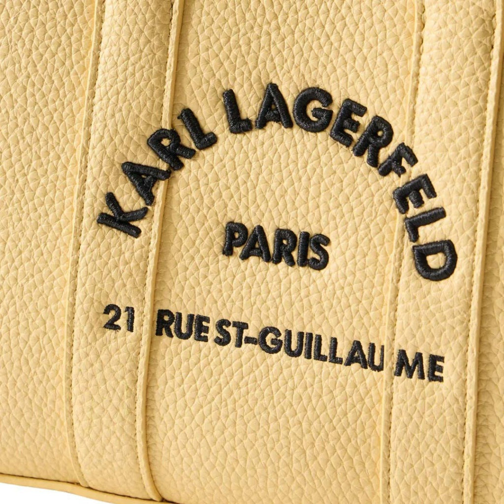 KARL LAGERFELD  MN SQUARE TOTE PEB E  en color AMARILLO  (4)