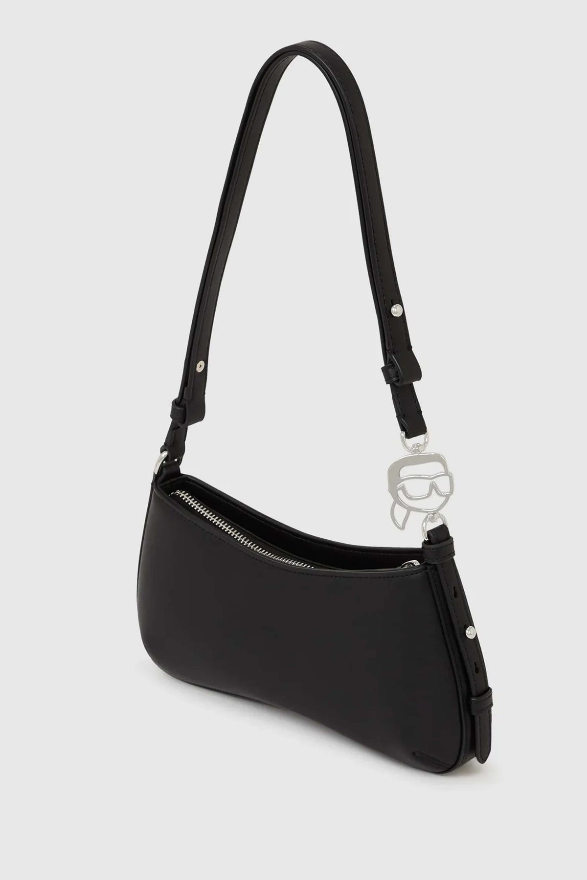 KARL LAGERFELD  SMOOTH OUTLINE MINI C  en color NEGRO  (2)