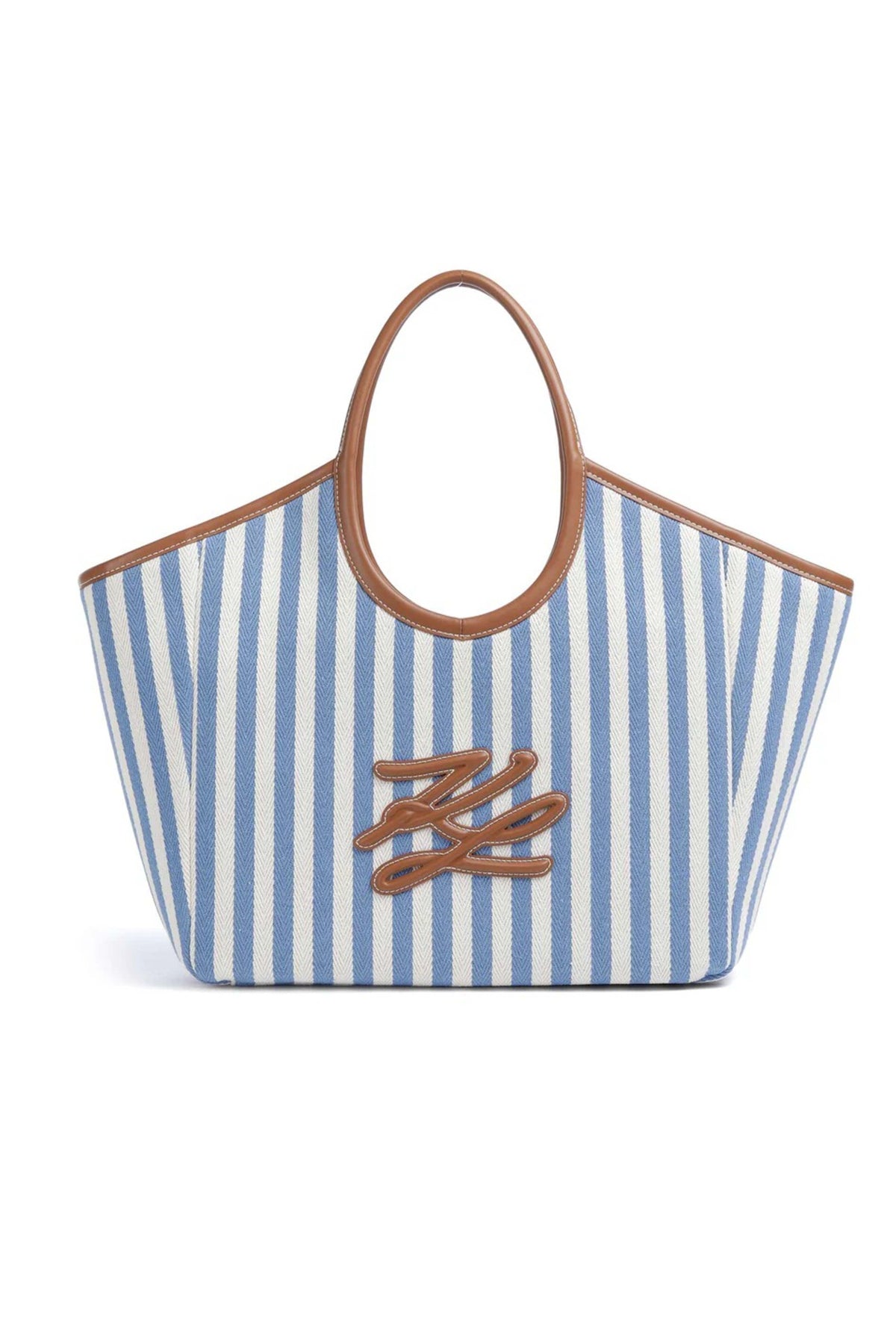 KARL LAGERFELD STRIPE CANVAS en color AZUL  (3)