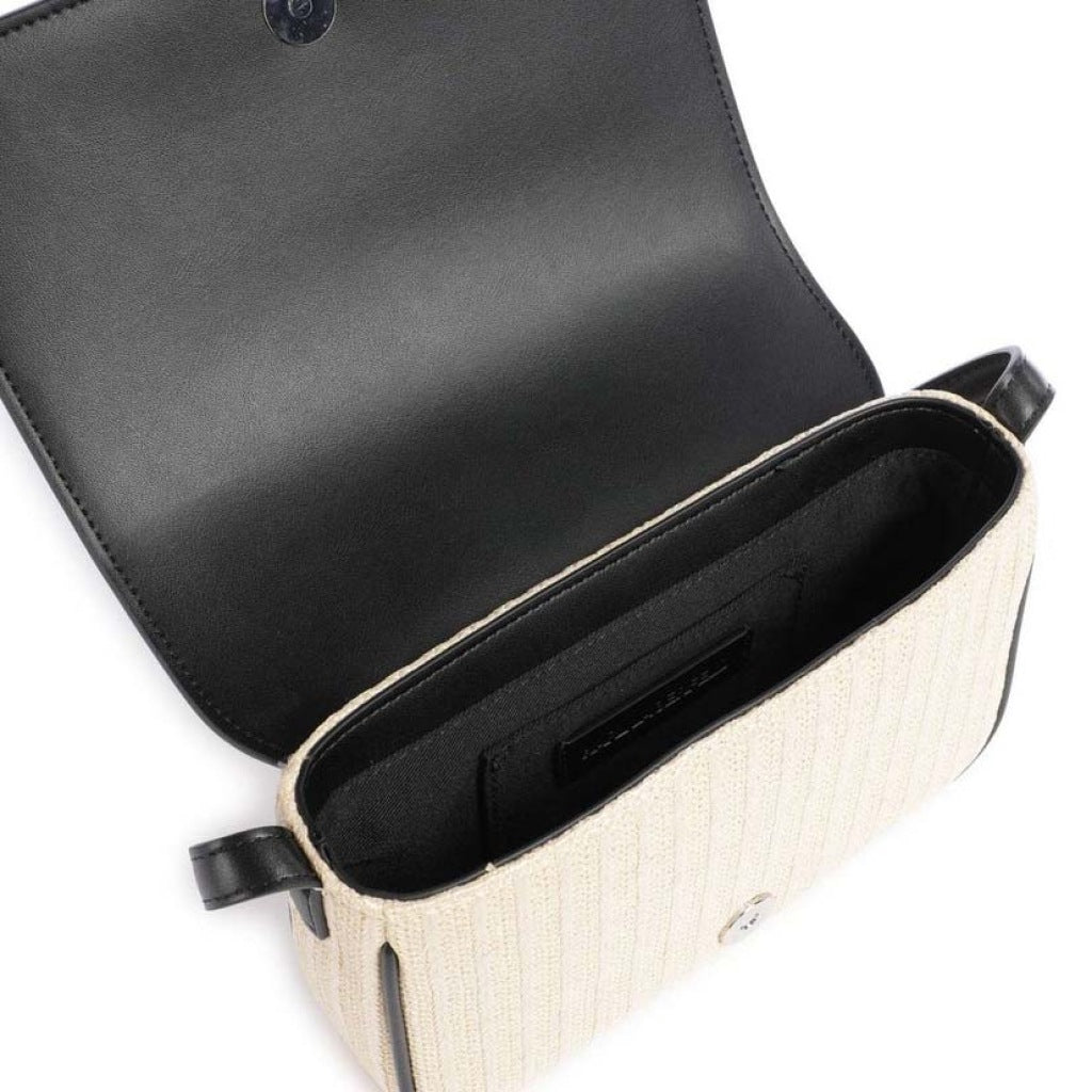 KARL LAGERFELD  K/SIGNATURE RAFFIA CROSSBO  en color BEIS  (6)