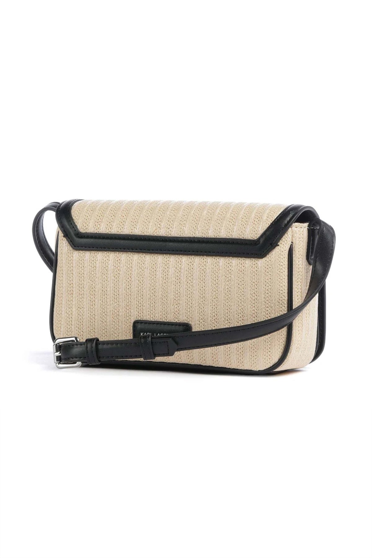 KARL LAGERFELD  K/SIGNATURE RAFFIA CROSSBO  en color BEIS  (2)