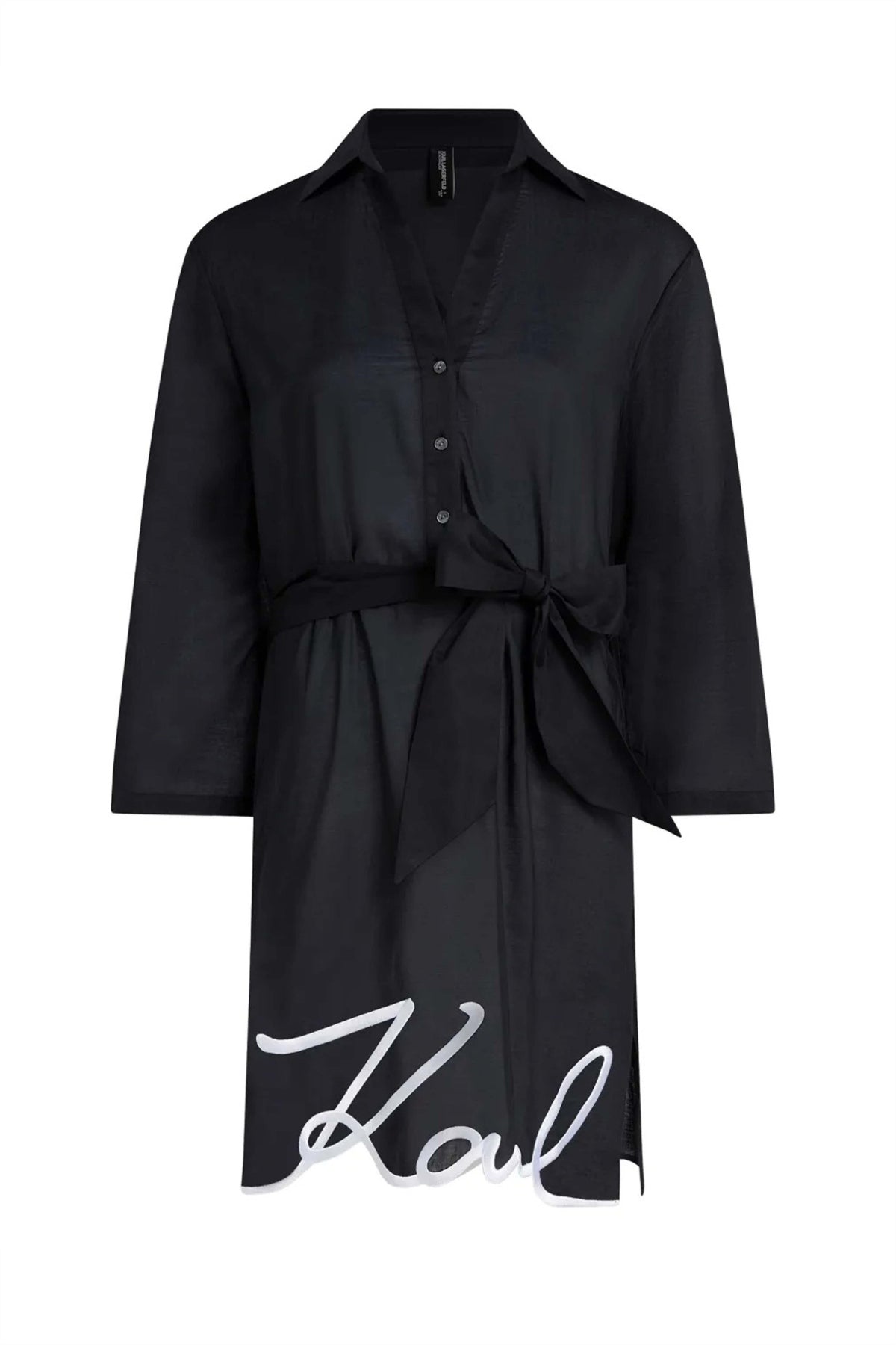 KARL LAGERFELD DNA SIGNATURE BEACH D en color NEGRO  (4)