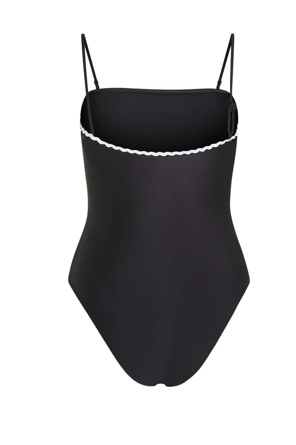 KARL LAGERFELD SCALLOP RIO SWIM en color NEGRO  (4)