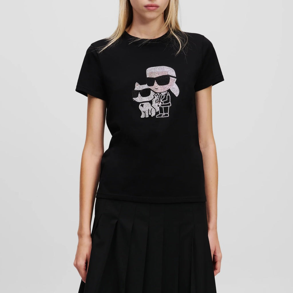 KARL LAGERFELD AW IKON RS DUO TSHIRT en color NEGRO  (6)