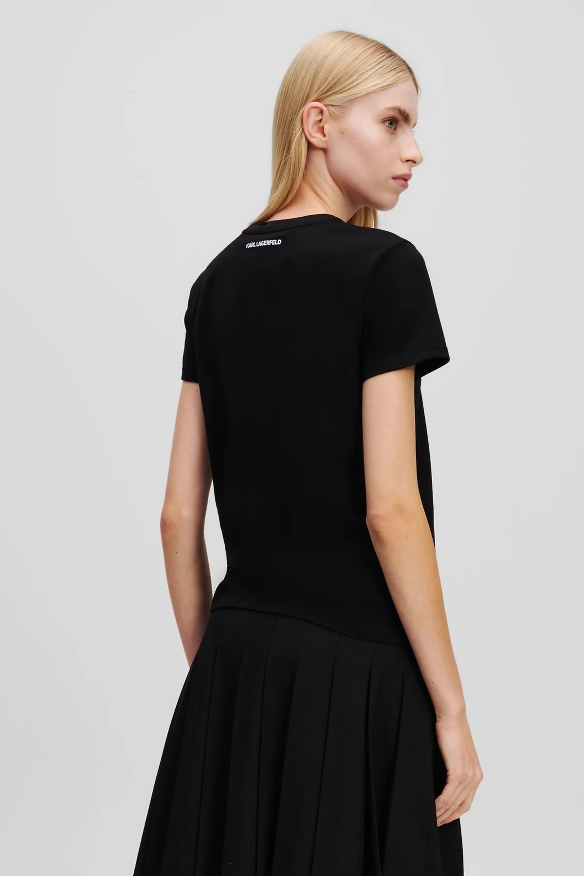 KARL LAGERFELD AW IKON RS DUO TSHIRT en color NEGRO  (2)