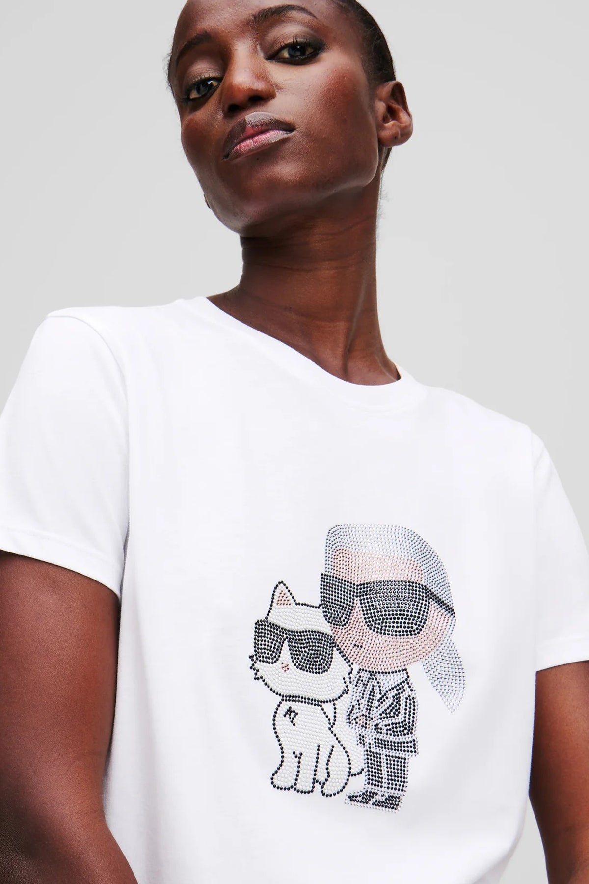 KARL LAGERFELD AW IKON RS DUO TSHIRT en color BLANCO  (3)