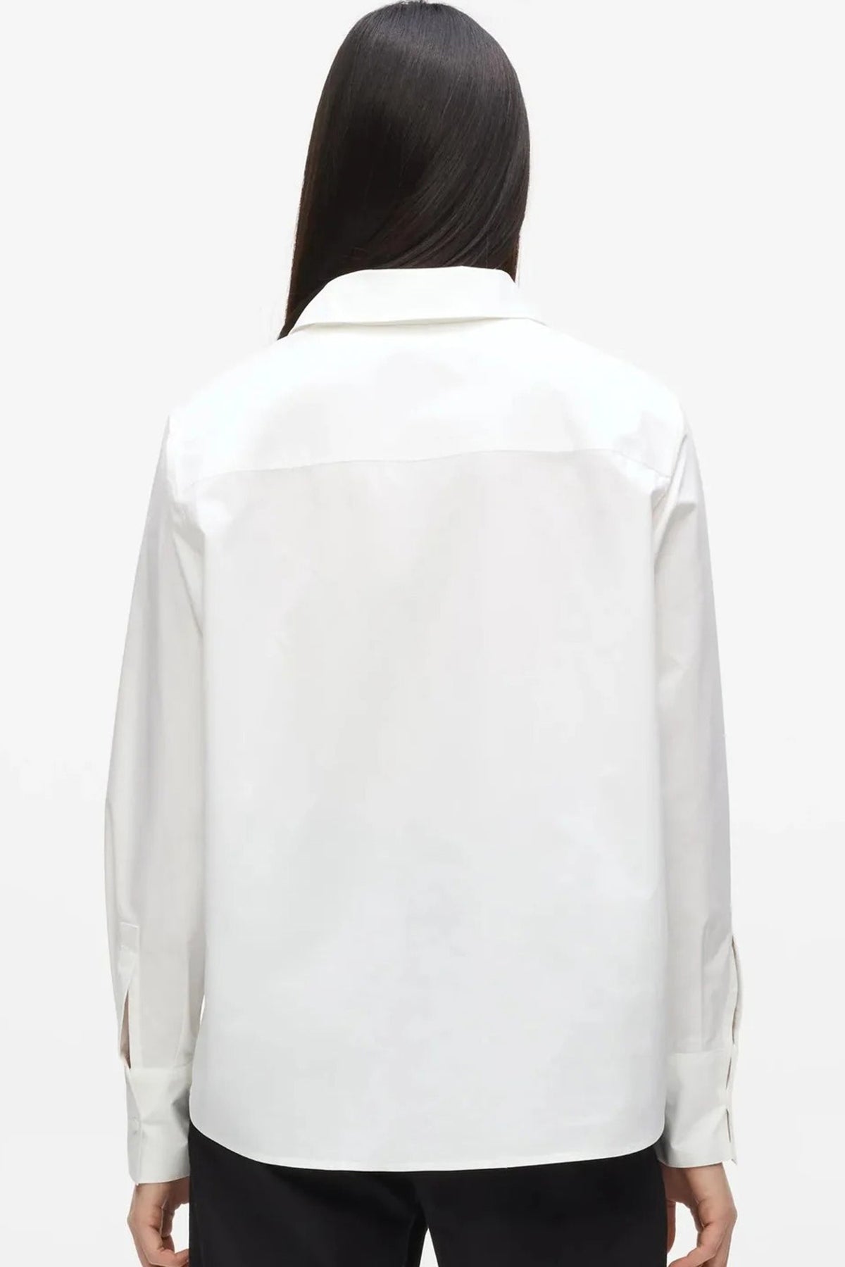 KARL LAGERFELD BW CLASSIC RELAXED POPLIN SHI en color BLANCO  (2)