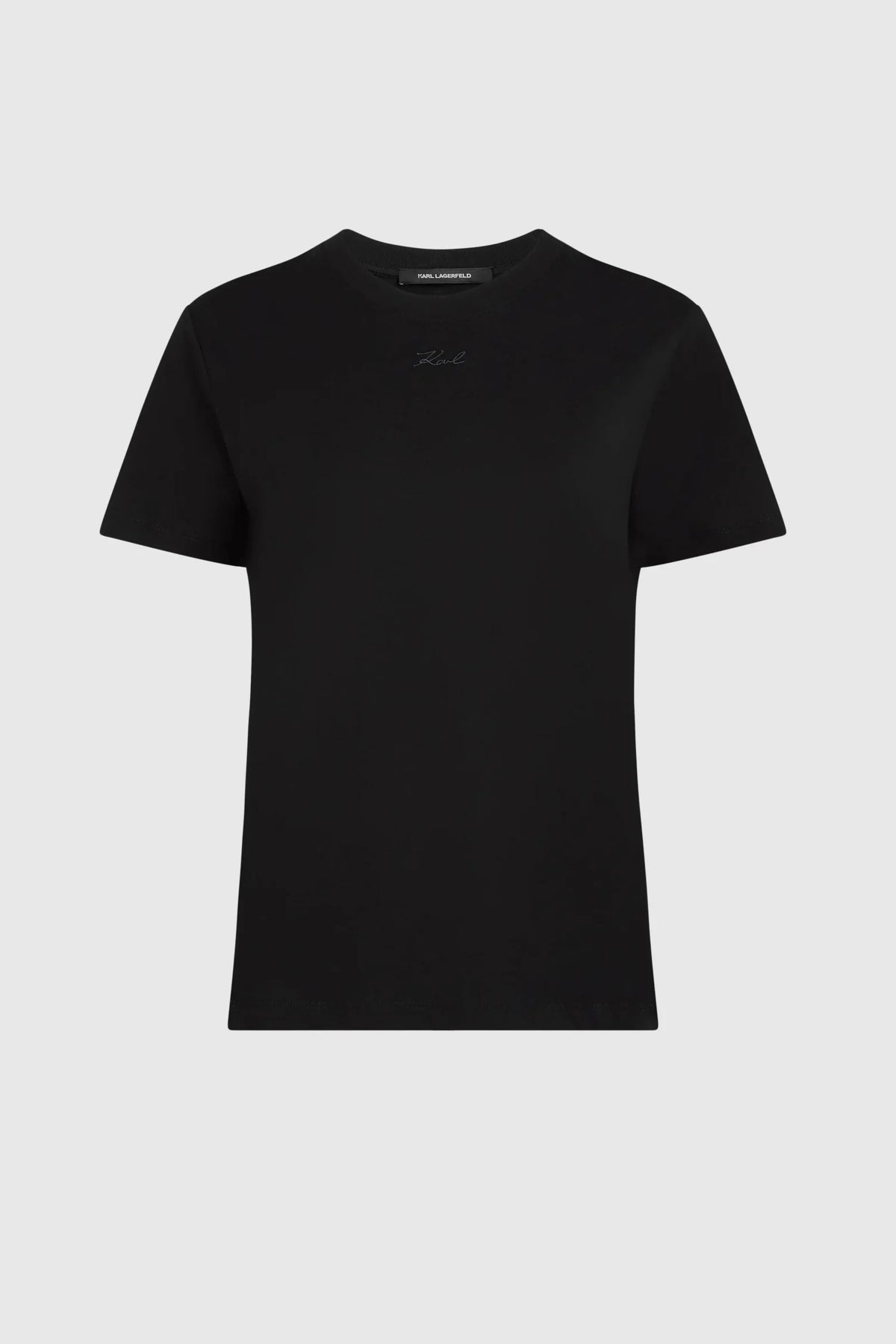 KARL LAGERFELD BW ESSENTIAL REGULAR TSHIRT en color NEGRO  (3)