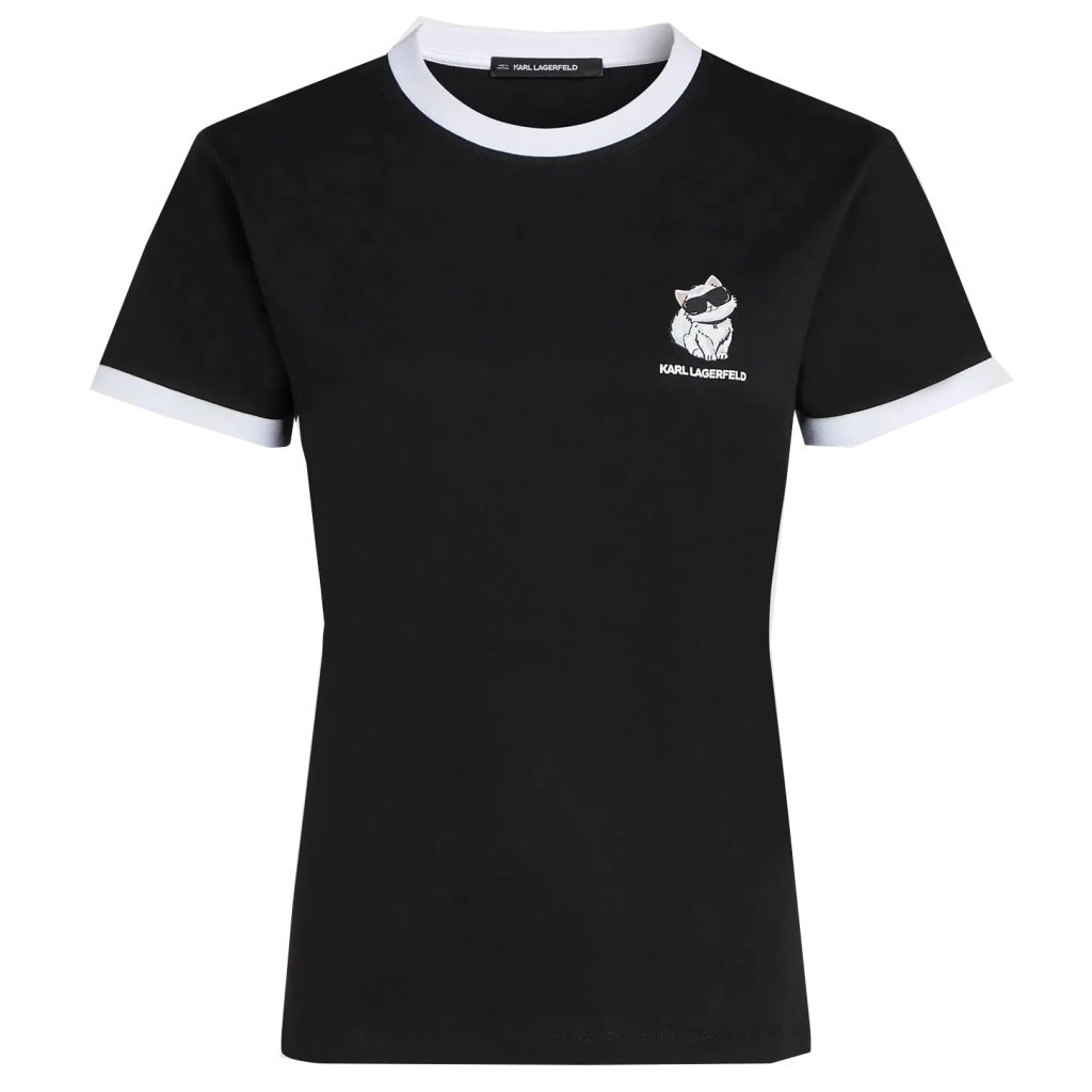 KARL LAGERFELD BW IKON CHOUPETTE TSHIRT en color BLANCO  (4)