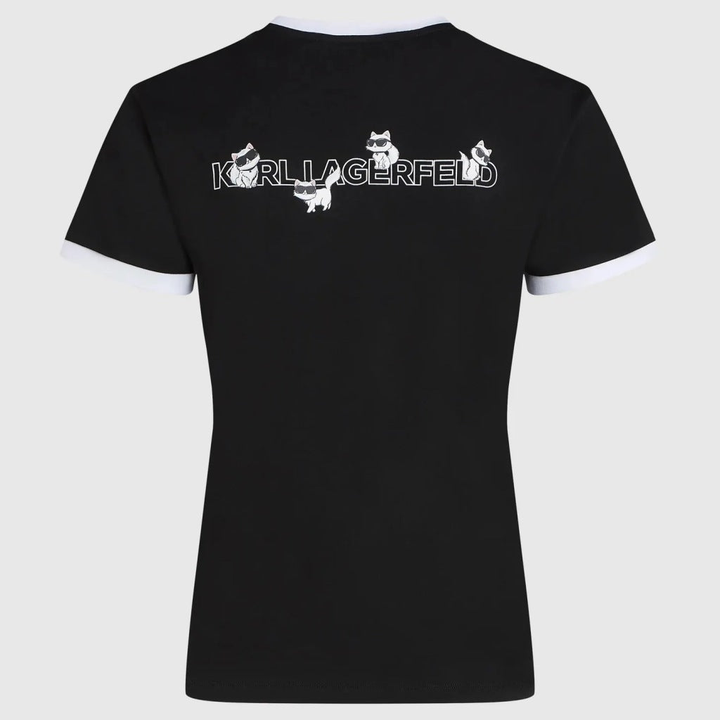 KARL LAGERFELD BW IKON CHOUPETTE TSHIRT en color BLANCO  (5)