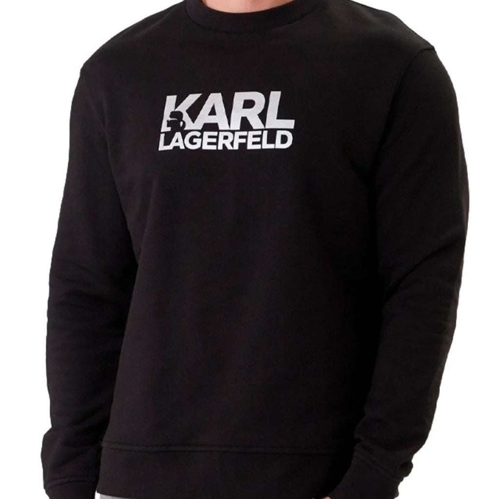 KARL LAGERFELD SWEAT CREWNECK NOS en color NEGRO  (4)