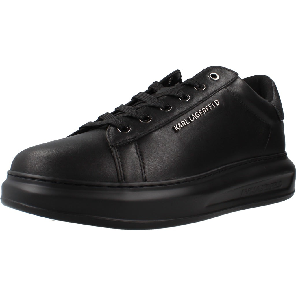 KARL LAGERFELD KAPRI MENS LO LACE LTHR en color NEGRO  (1)