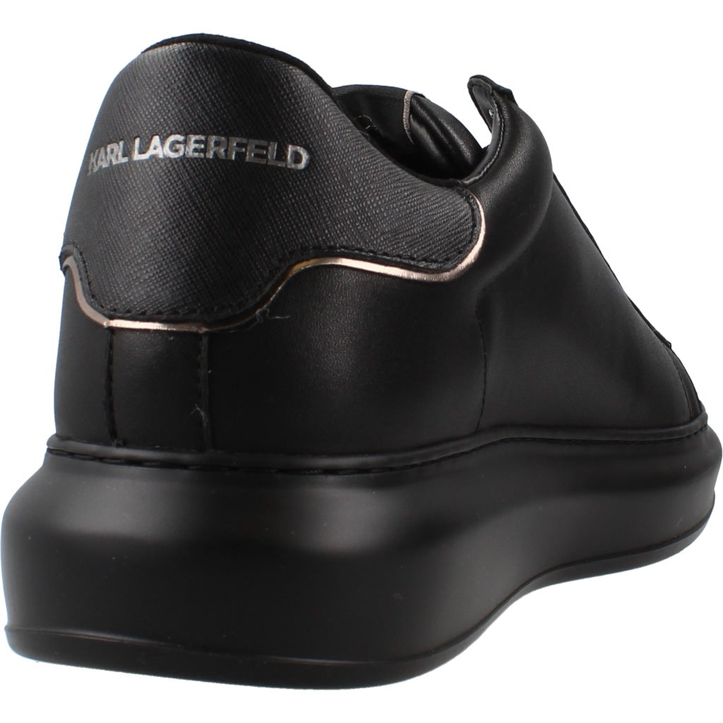 KARL LAGERFELD KAPRI MENS LO LACE LTHR en color NEGRO  (3)