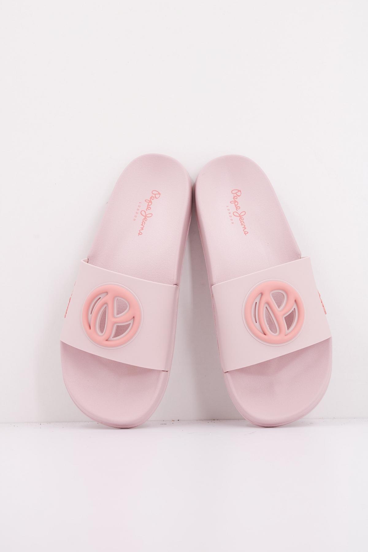 PEPE JEANS SLIDER BRAND W en color ROSA  (3)