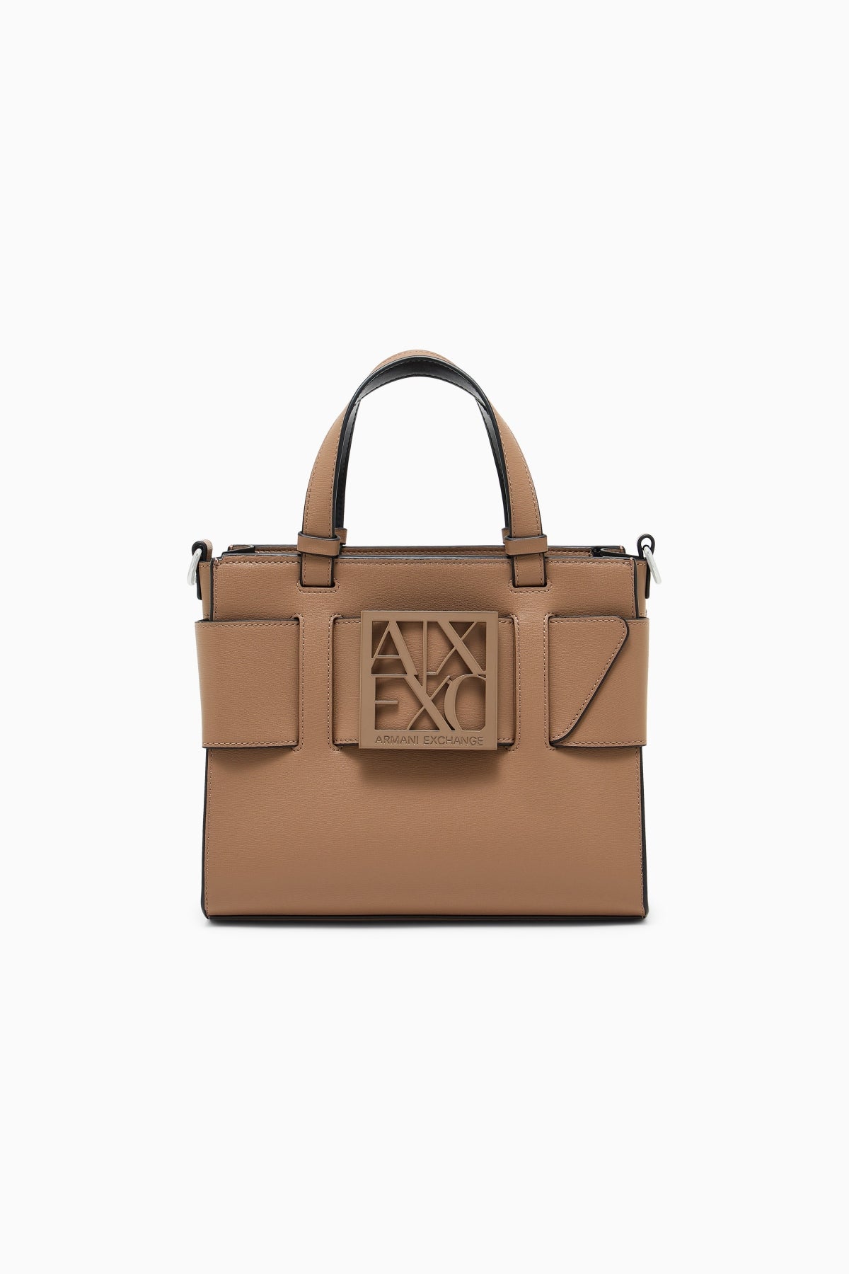 ARMANI EXCHANGE  A SHOPPING BAG SUSY en color MARRON CLARO  (1)