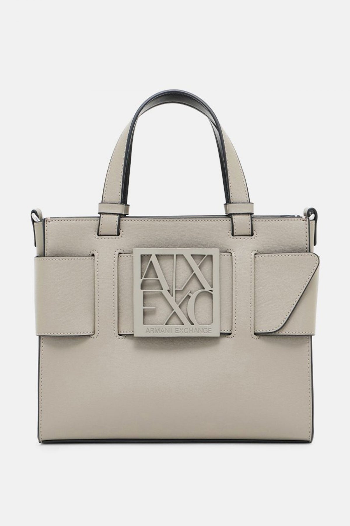 ARMANI EXCHANGE  A SHOPPING BAG en color MARRON  (1)