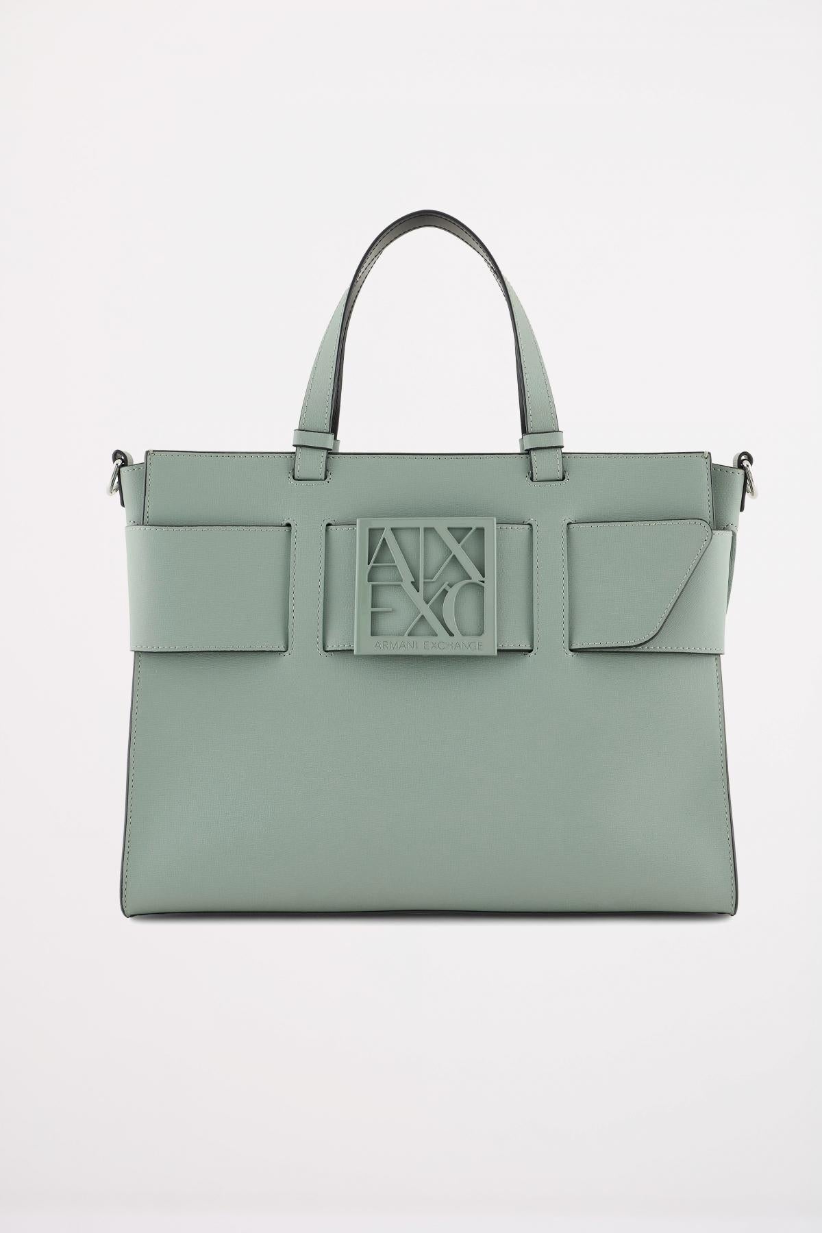 ARMANI EXCHANGE  A SHOPPING BAG en color VERDE  (1)