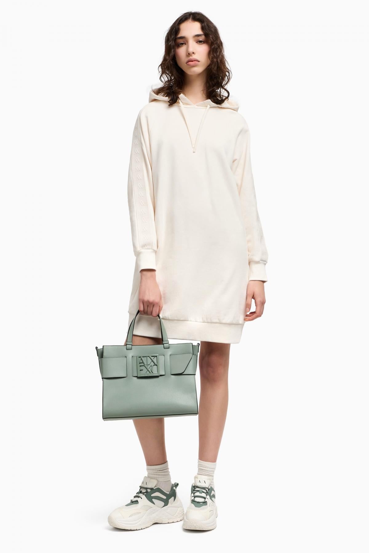 ARMANI EXCHANGE  A SHOPPING BAG en color VERDE  (5)