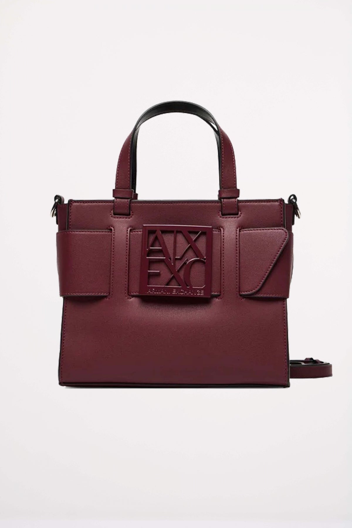 ARMANI EXCHANGE  A SHOPPING BAG en color BURDEOS  (1)
