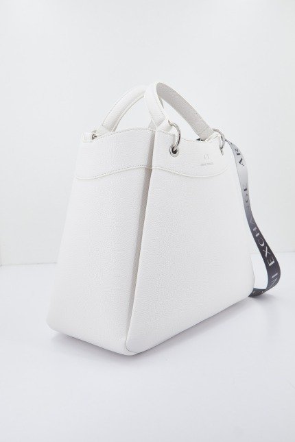 ARMANI EXCHANGE  SHOPPING BAG en color BLANCO  (2)