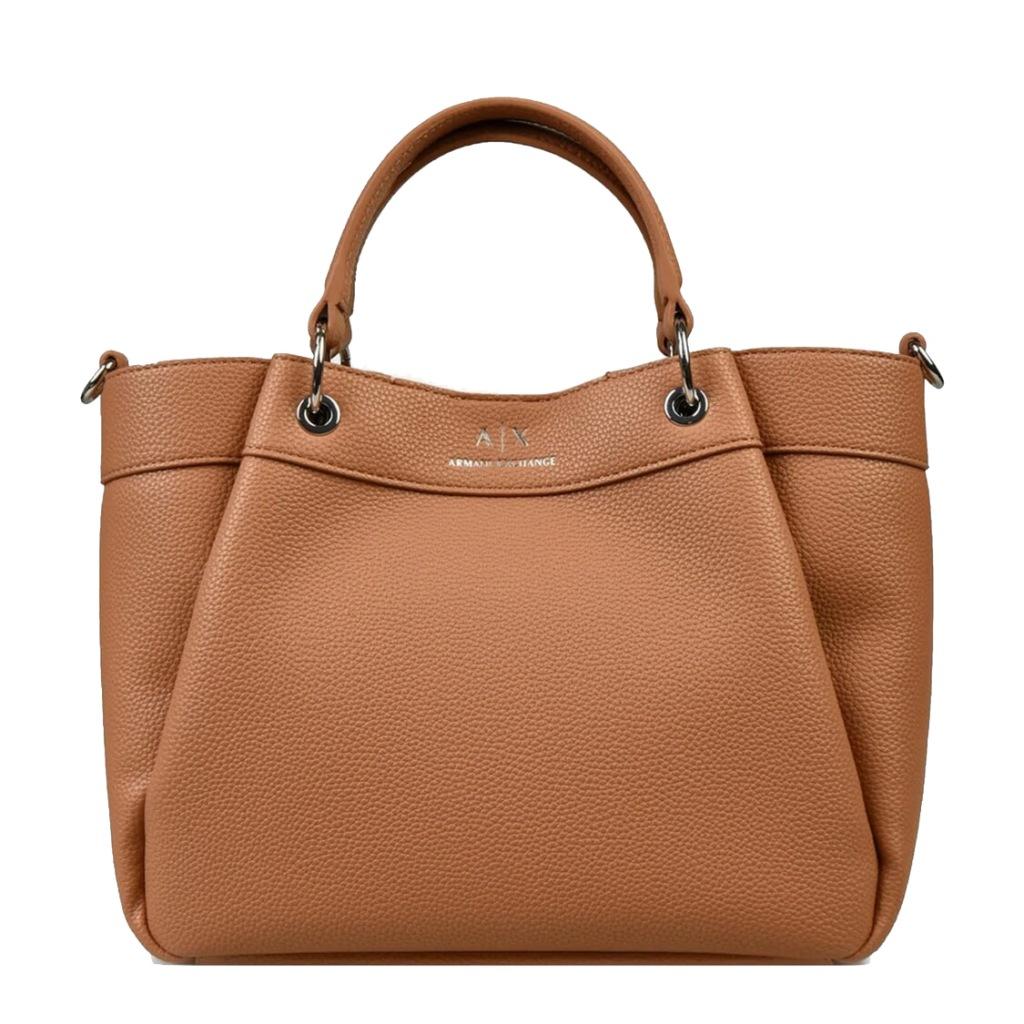ARMANI EXCHANGE WAVE SHOPPING BAG en color MARRON  (4)