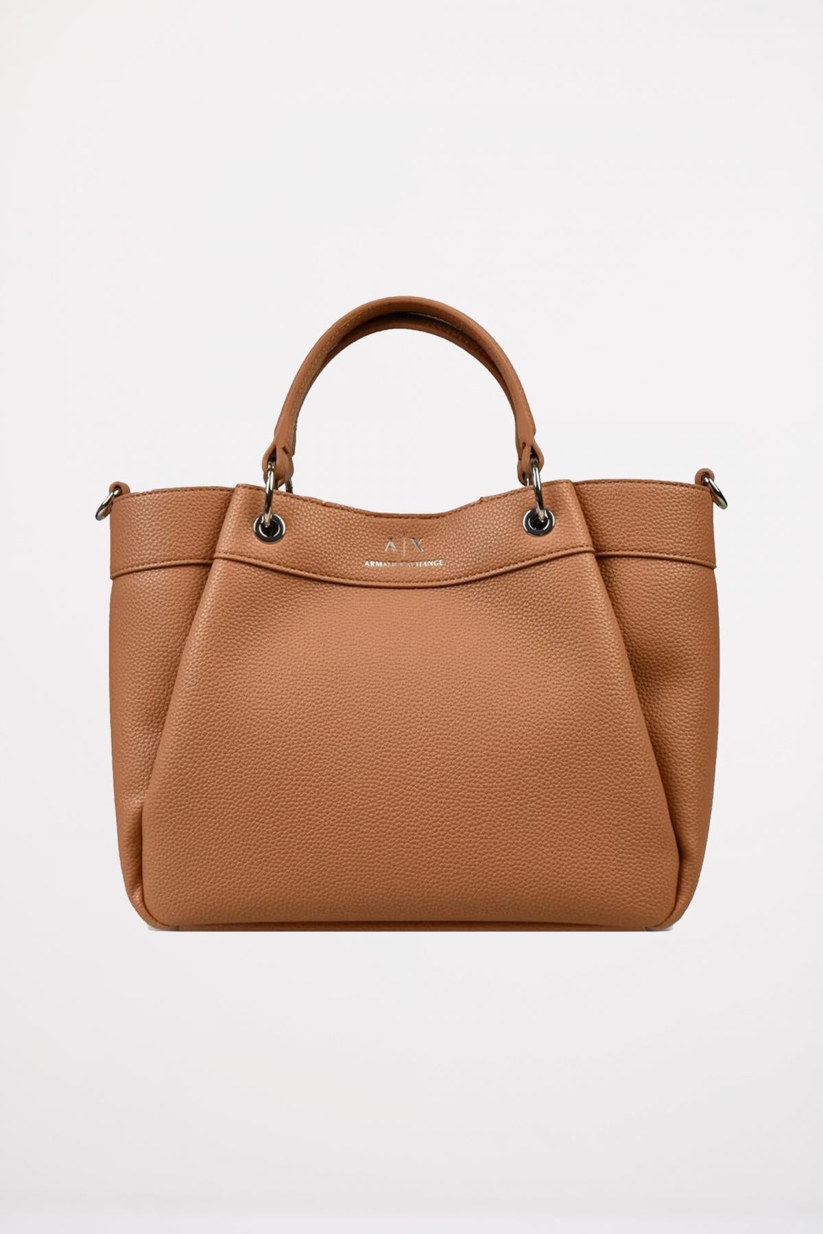 ARMANI EXCHANGE WAVE SHOPPING BAG en color MARRON  (1)
