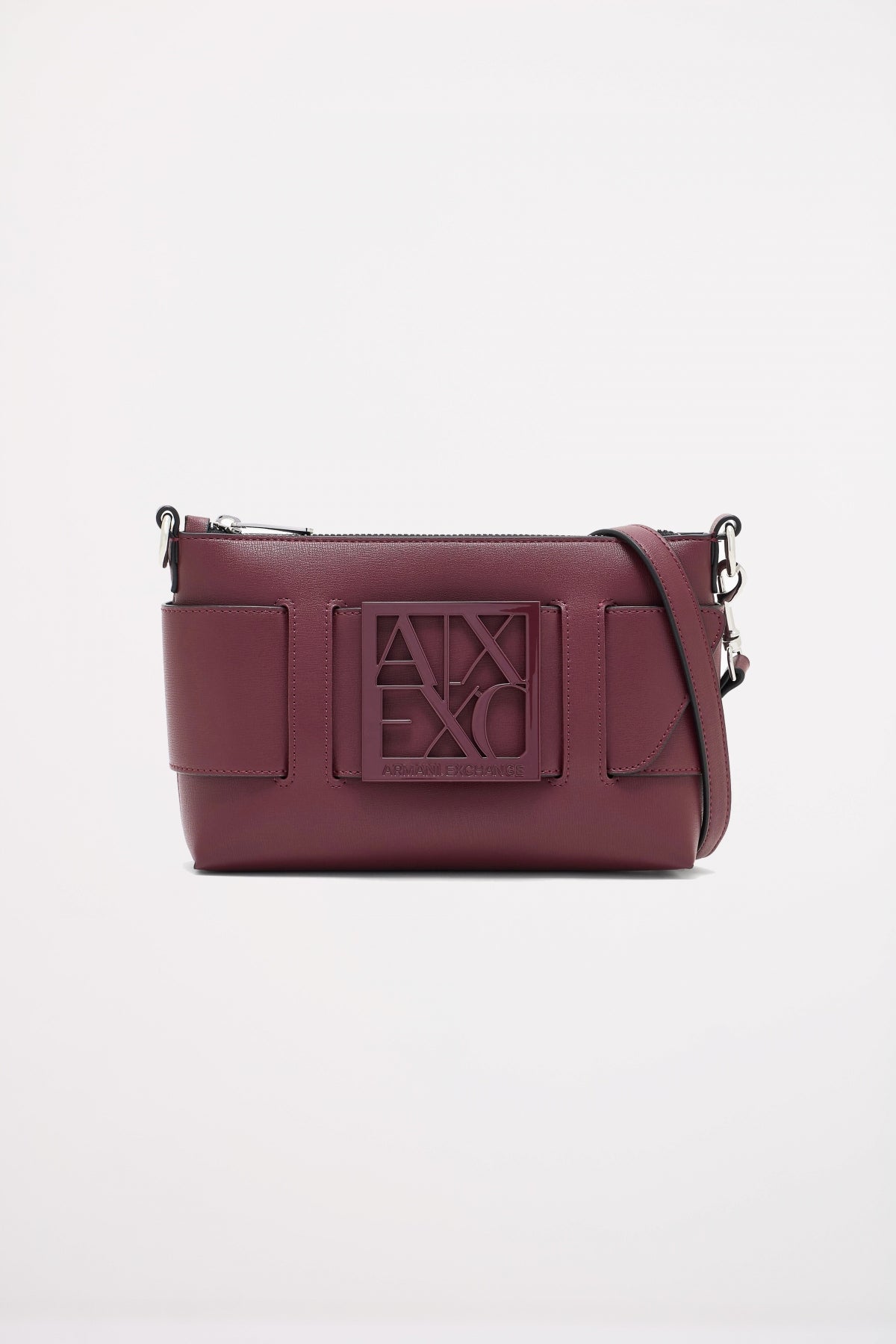 ARMANI EXCHANGE SUSY SHOULDER BAG en color BURDEOS  (1)