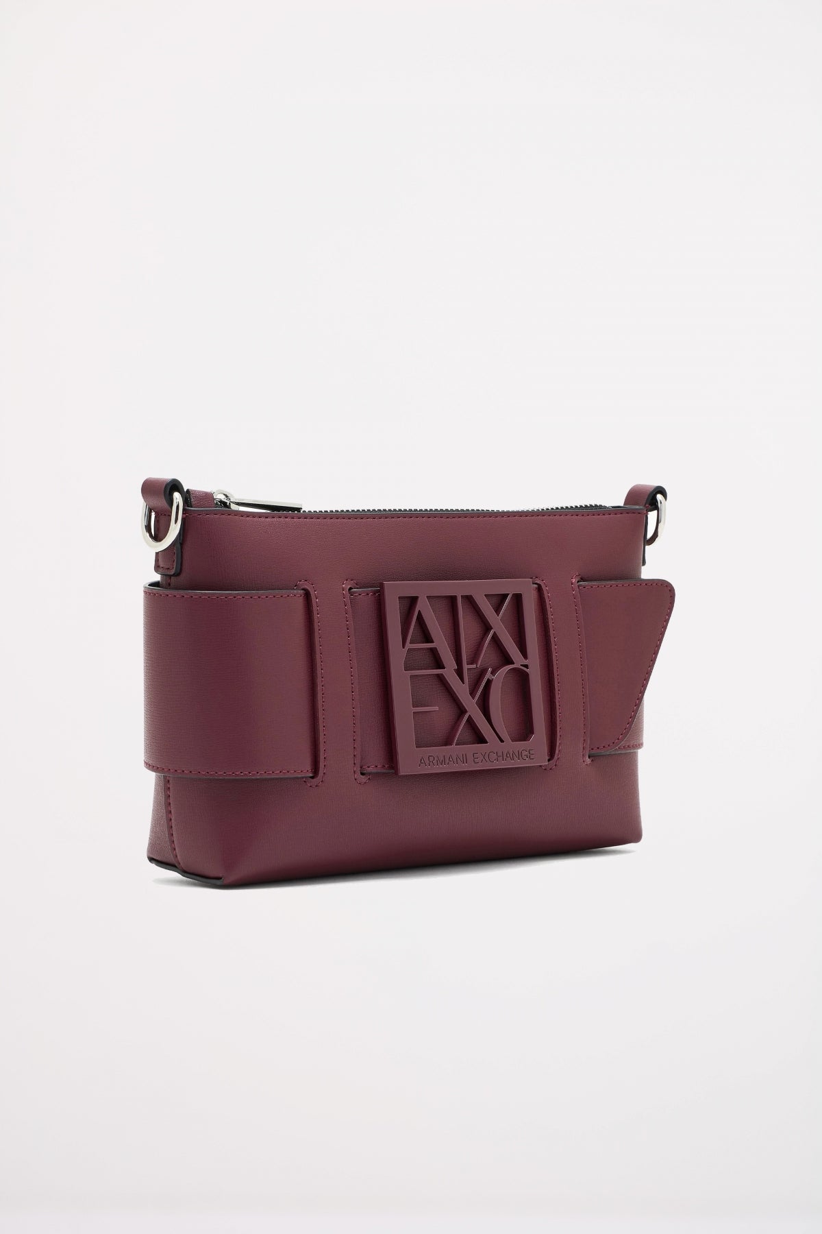 ARMANI EXCHANGE SUSY SHOULDER BAG en color BURDEOS  (2)