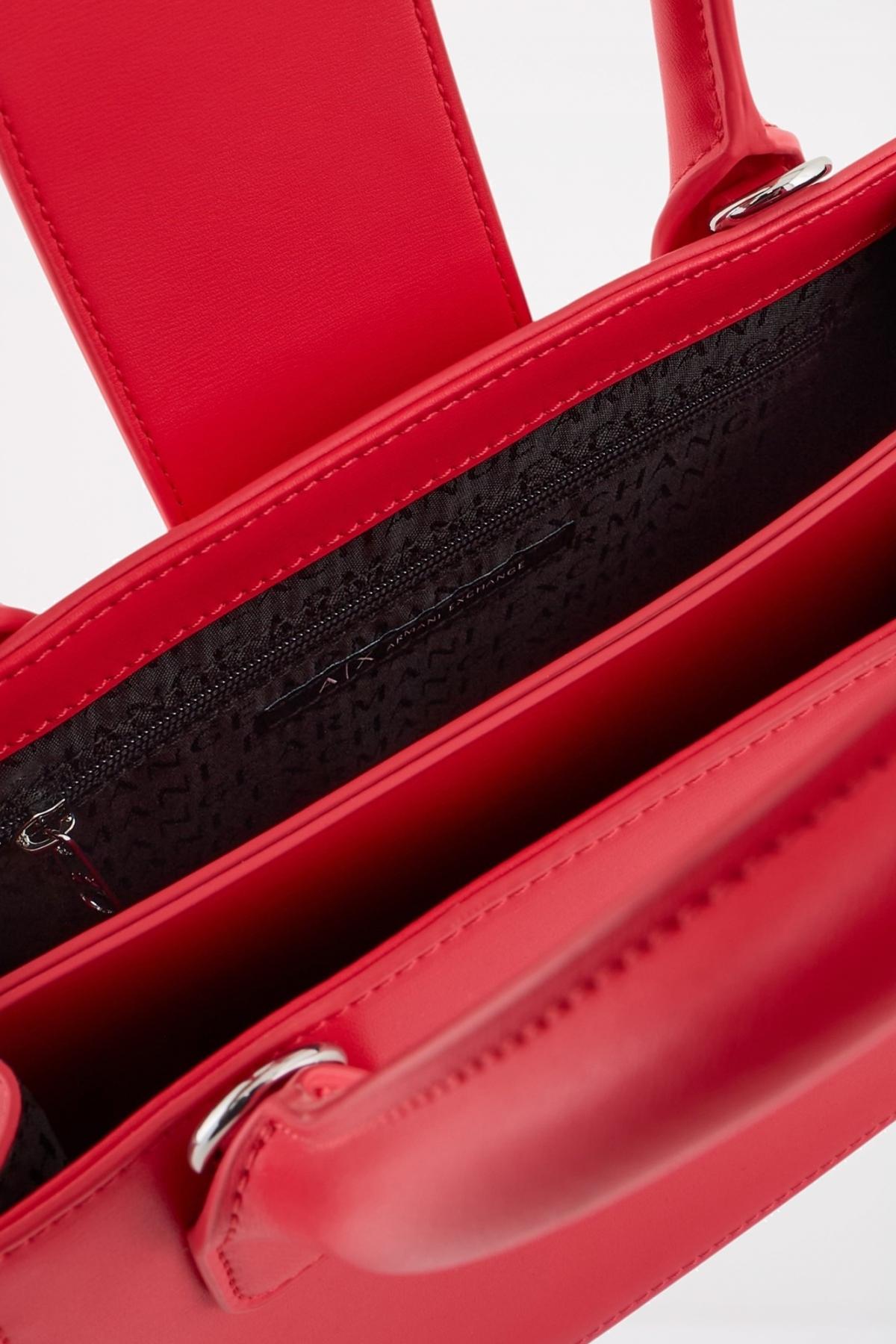 ARMANI EXCHANGE JODIE SHOPPING BAG en color ROJO  (4)