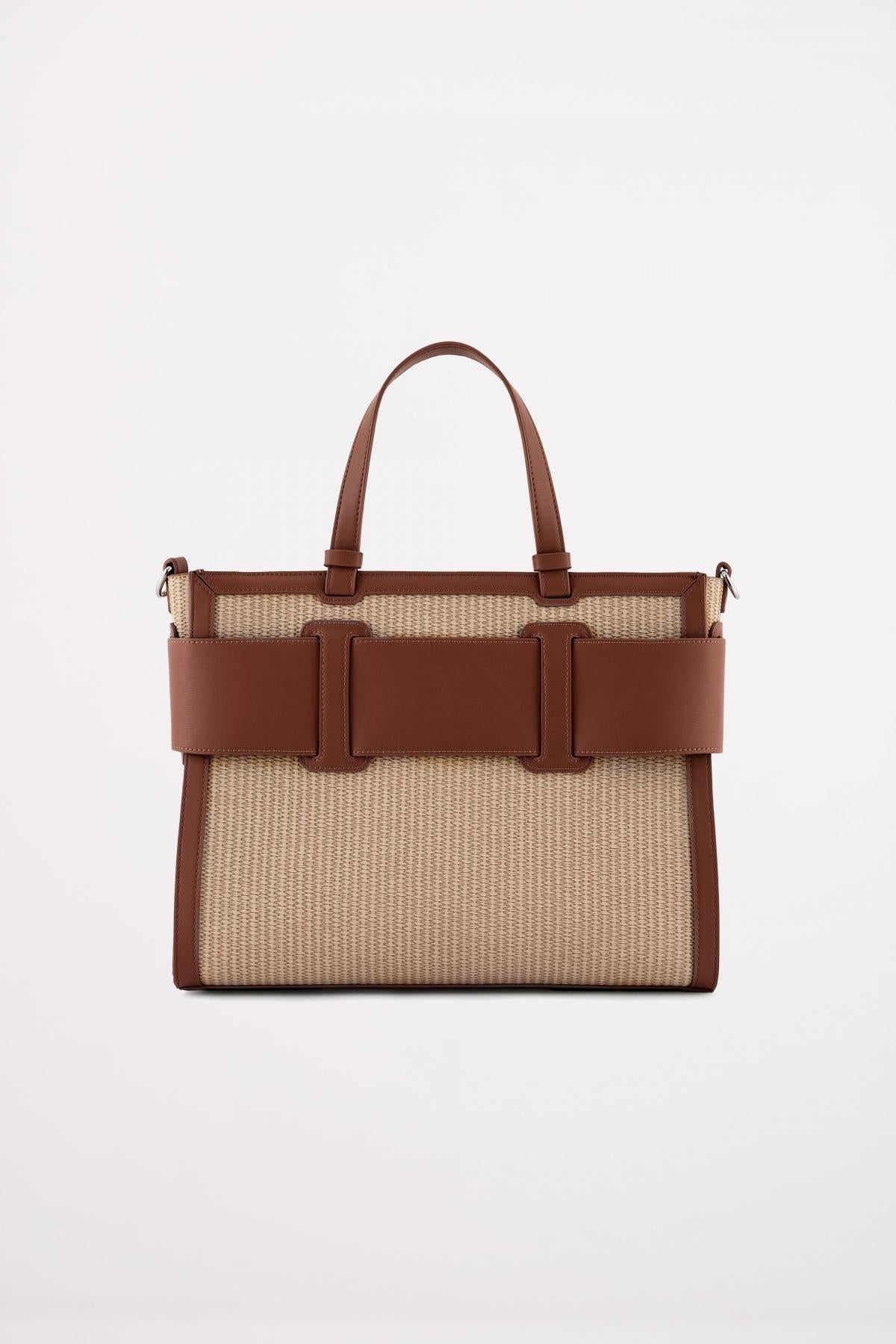 ARMANI EXCHANGE SUSY SHOPPING BAG en color MARRON  (3)