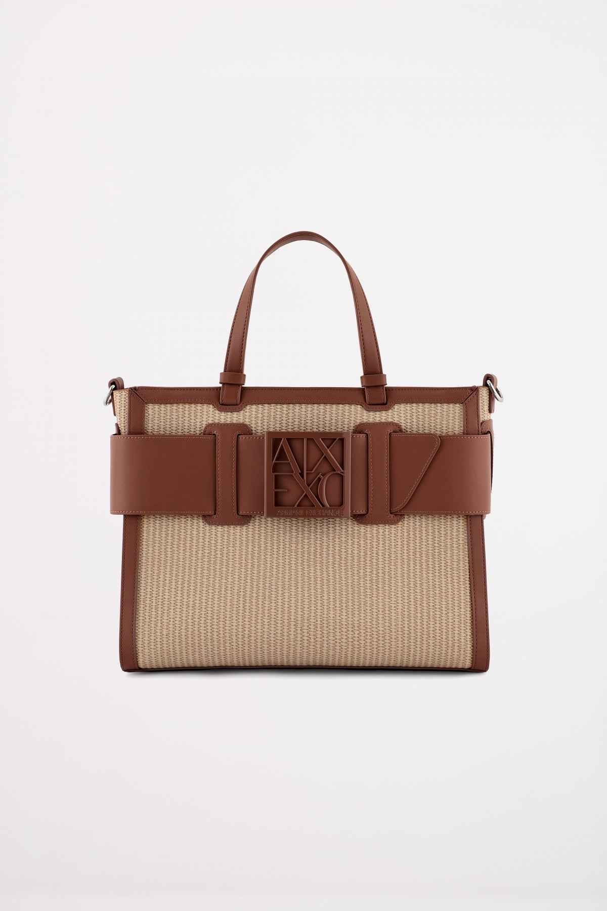ARMANI EXCHANGE SUSY SHOPPING BAG en color MARRON  (1)