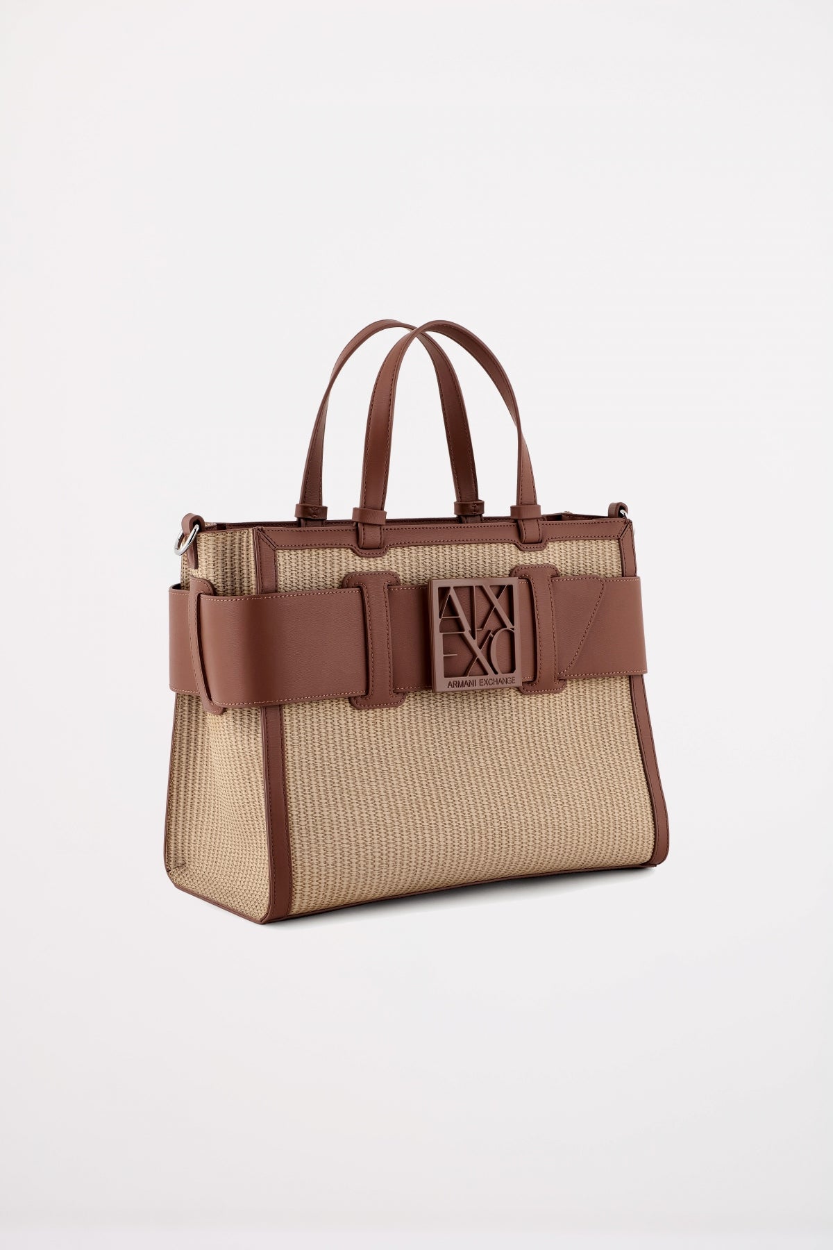 ARMANI EXCHANGE SUSY SHOPPING BAG en color MARRON  (2)