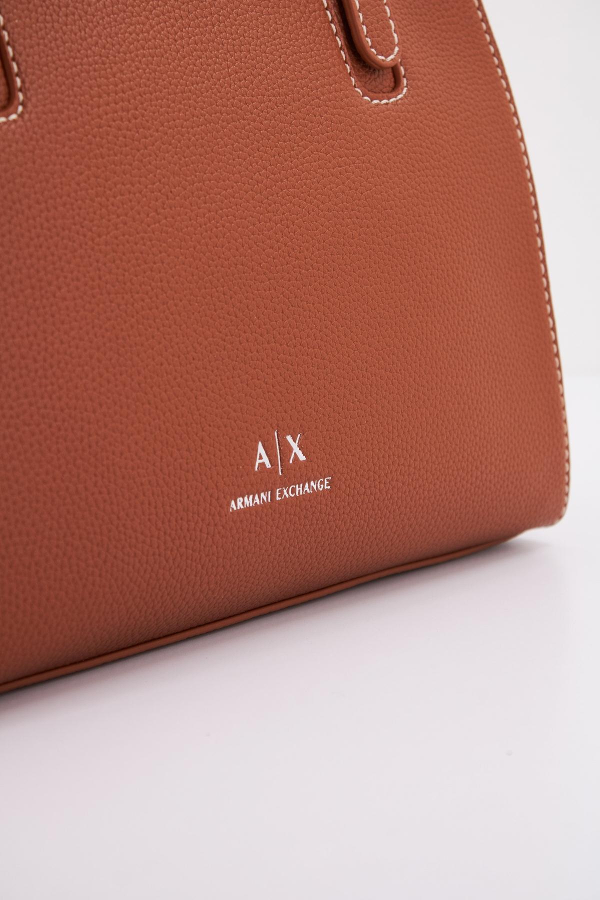 ARMANI EXCHANGE KATE SHOPPING BAG en color MARRON  (4)