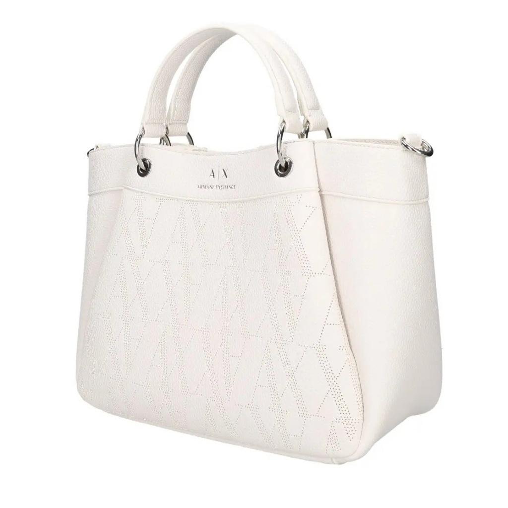 ARMANI EXCHANGE WAVE SHOPPING BAG en color BLANCO  (5)