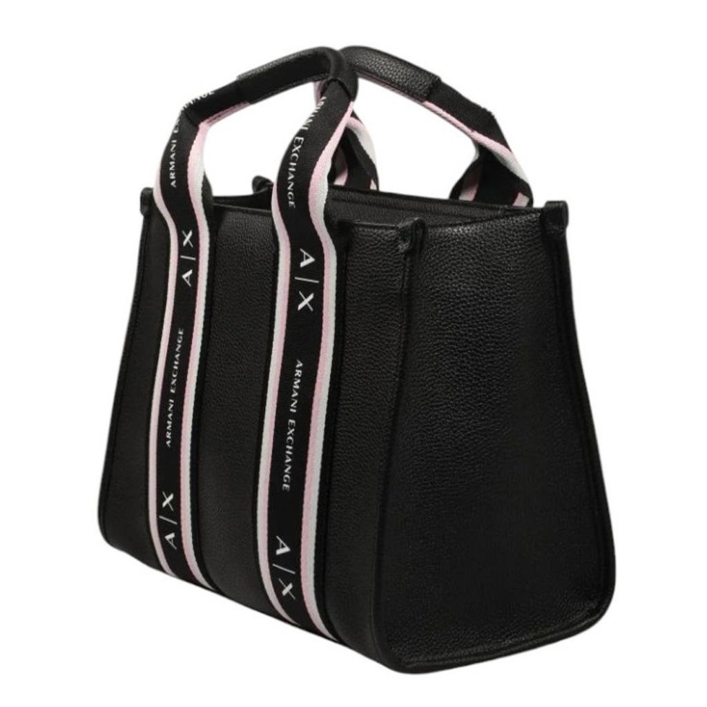 ARMANI EXCHANGE MAGGIE SHOPPING BAG en color NEGRO  (6)