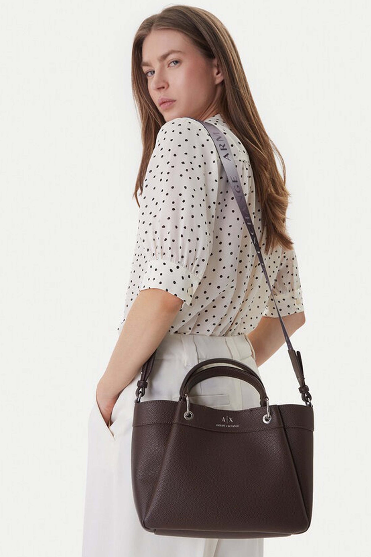 ARMANI EXCHANGE  CC  en color MARRON  (1)