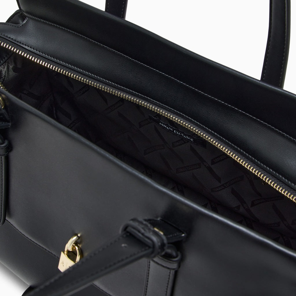 ARMANI EXCHANGE XW AF SHOPPING BAG en color NEGRO  (6)