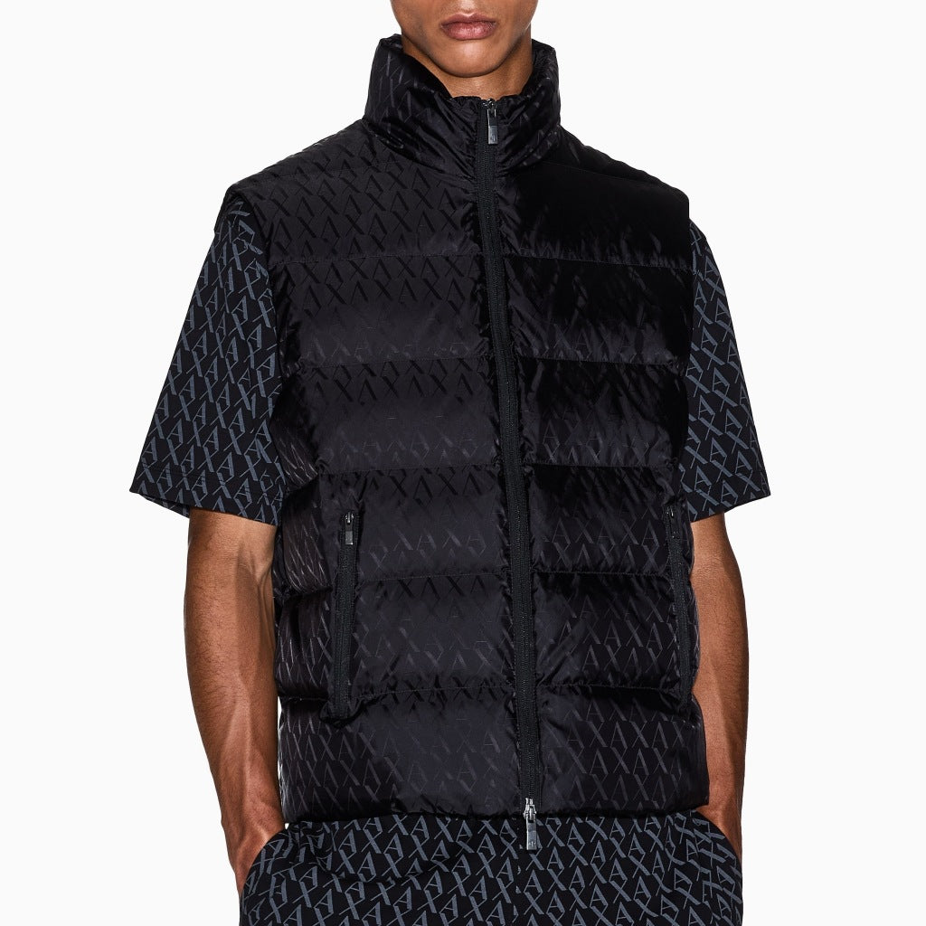 ARMANI EXCHANGE XM AF DOWN WAISTCOAT en color NEGRO  (6)