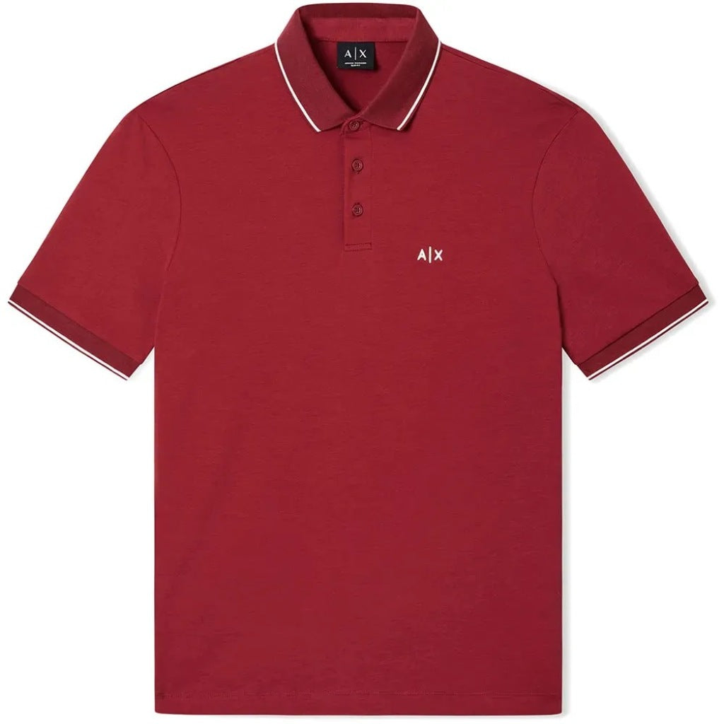 ARMANI EXCHANGE XM AF POLO SHIRT en color ROJO  (4)