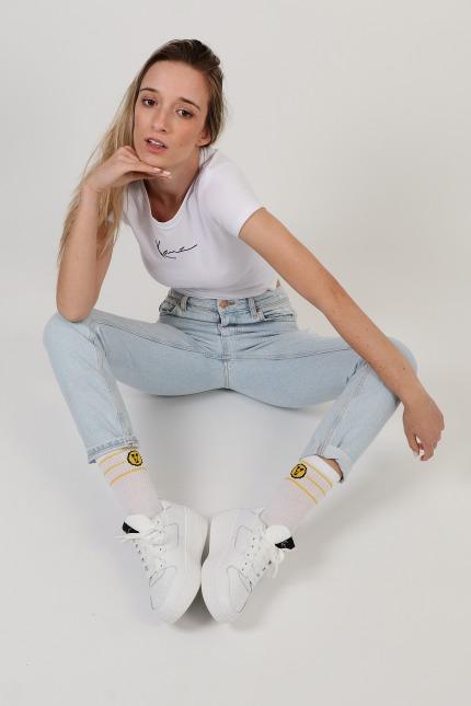 KARL KANI SIGNATURE SHORTS en color BLANCO  (4)