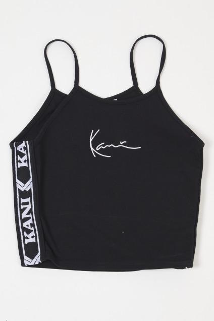 KARL KANI SIGNATUTE TAPE TOP en color NEGRO  (2)