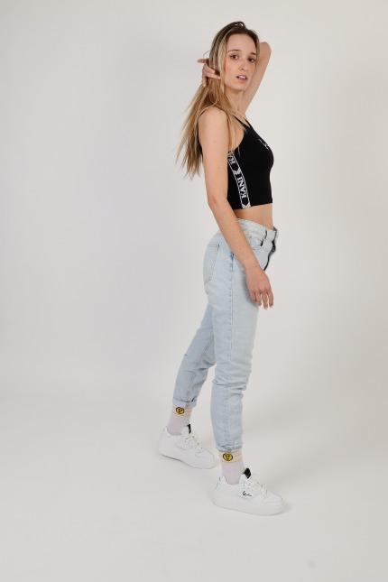 KARL KANI SIGNATUTE TAPE TOP en color NEGRO  (3)