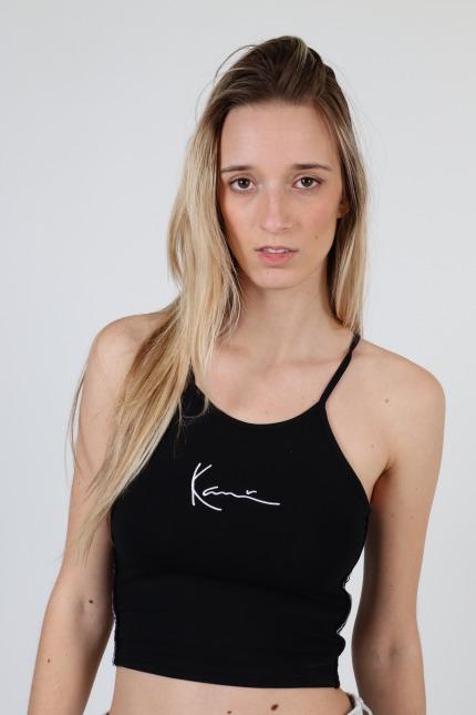 KARL KANI SIGNATUTE TAPE TOP en color NEGRO  (4)