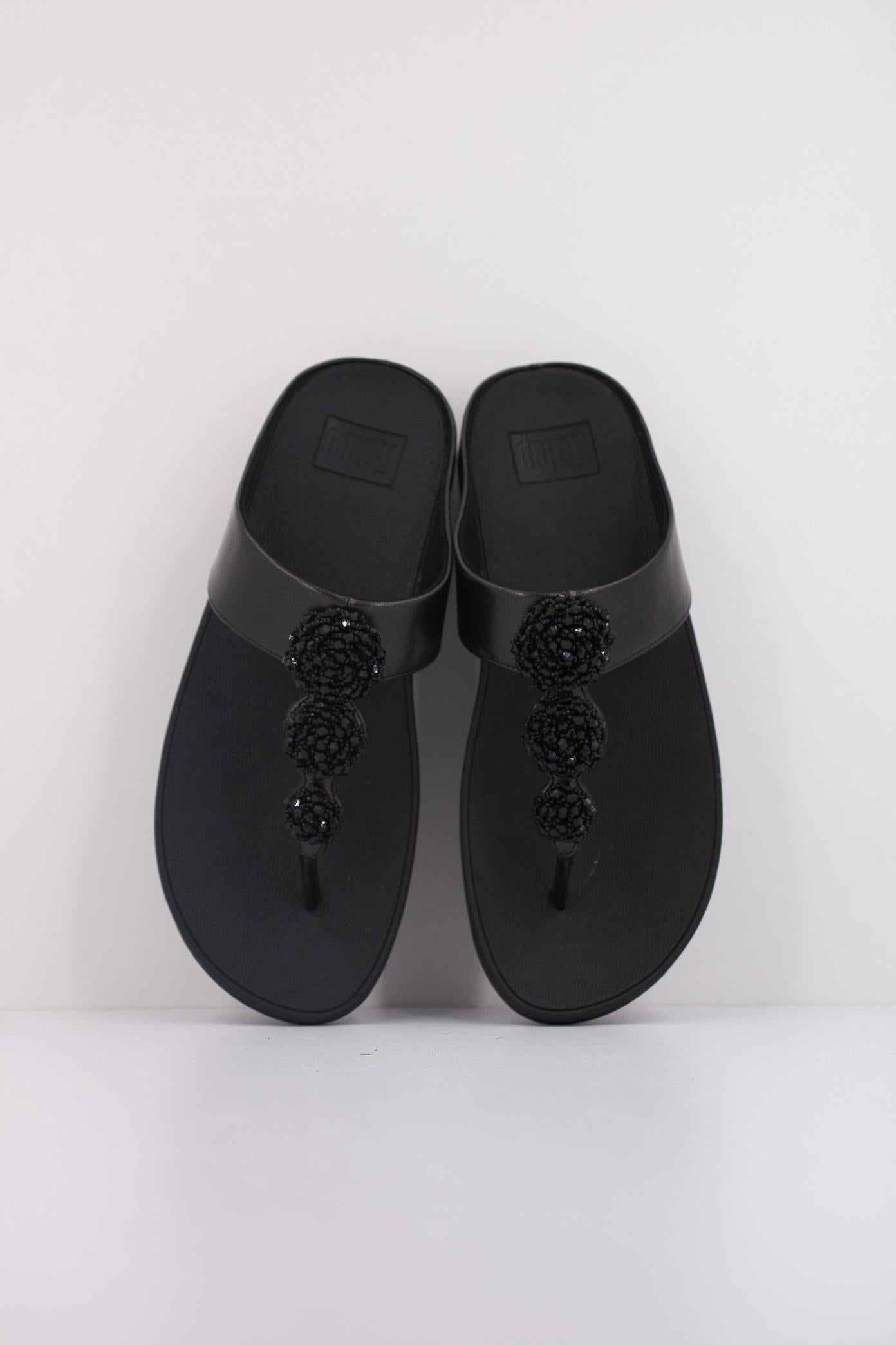 FITFLOP FINO BEADIE BUTTON en color NEGRO  (3)