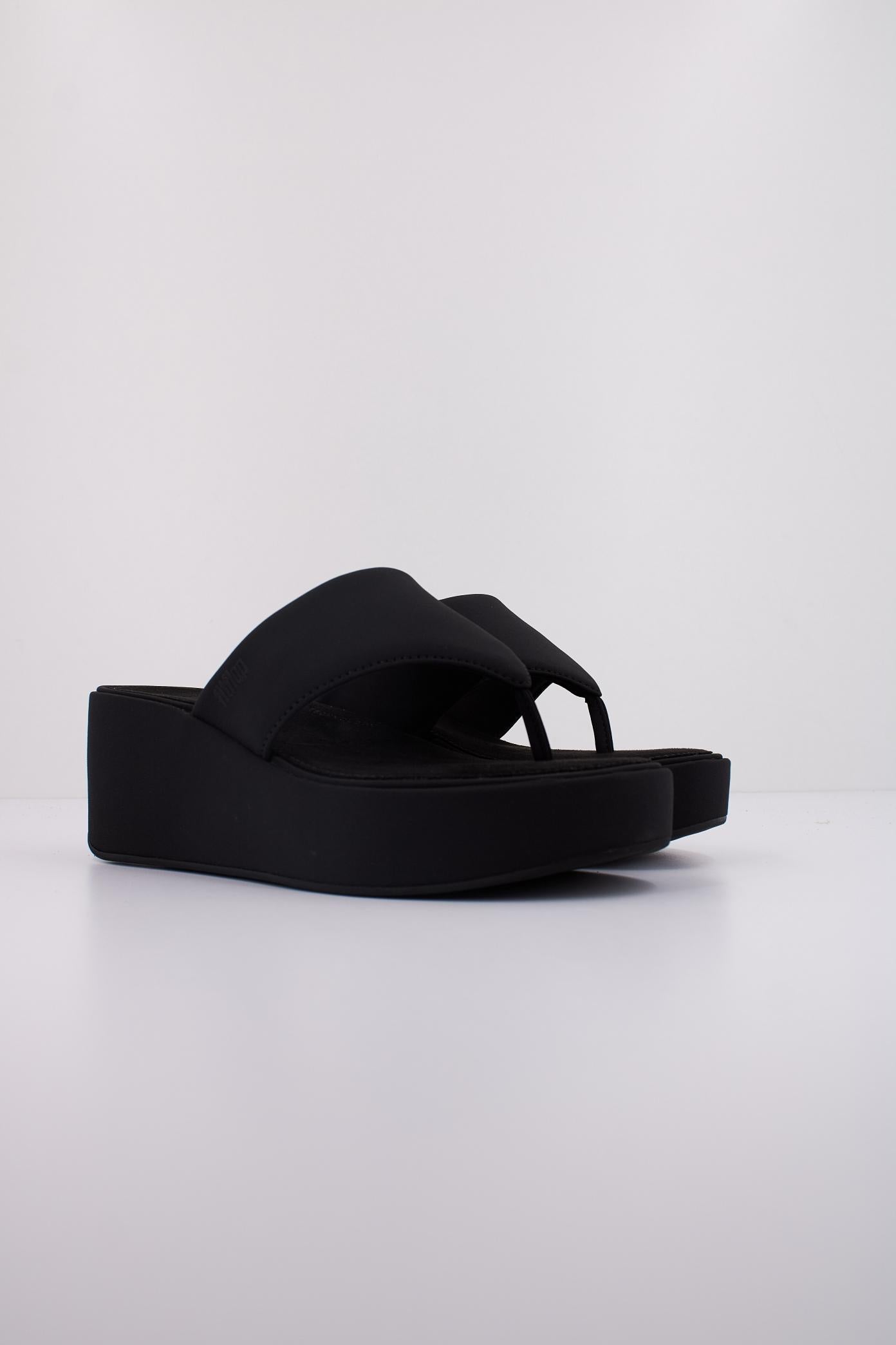 FITFLOP PLATFFORMS WEDGE TOE POST S en color NEGRO  (2)