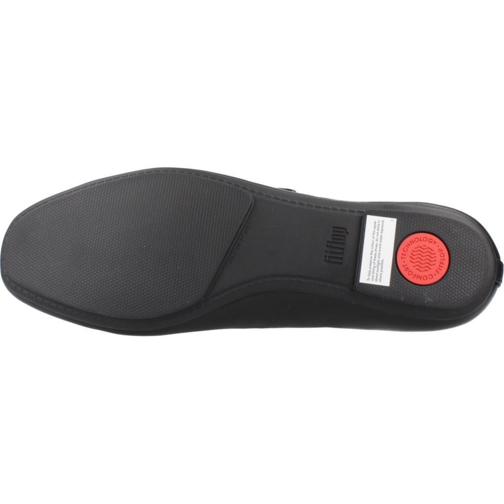 FITFLOP DELICATO LEATHER MARY JANES en color NEGRO  (6)