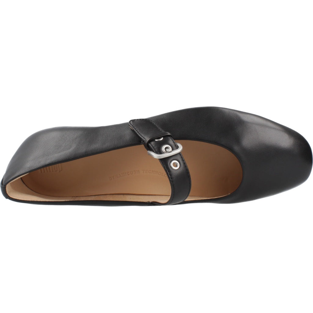 FITFLOP DELICATO LEATHER MARY JANES en color NEGRO  (7)